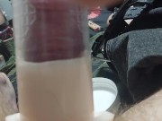 I pump my uncut cock with a penis pump 9/16