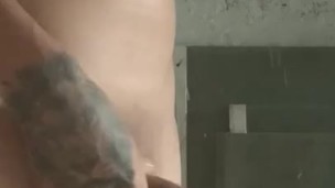 Stroking my big hard cock and cumming 🍆💦