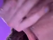 19 year old slut spitting and playing with creamy pussy 11/16