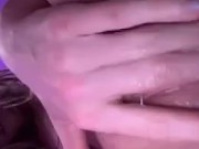 19 year old slut spitting and playing with creamy pussy 12/16