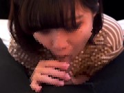 3日貯めた精子を彼女に口の中に大量射精しました♡フェラ口内射精 7/16