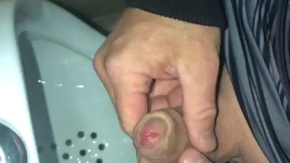 Compilation of Pissing and Cumming at a urinal twice this weekend ...