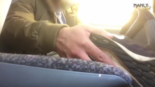 MALE BARE-FEET - PUBLIC TRANSPORT EDITION - BUS - TRAIN - PUBLIC FOOT FETISH