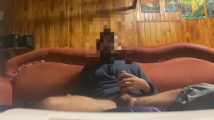 90s nostalgic jerkoff with huge cumshot