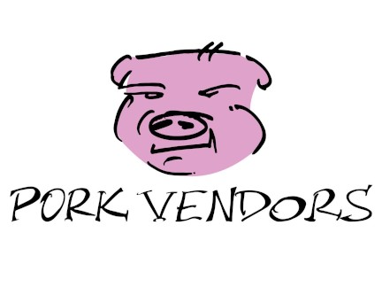 PorkVendors - Slutty Redhead Violet Monroe gets her Pussy Rocked by Two Fat Guys