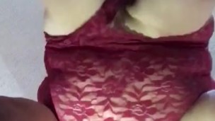 Bbw huge tit wife fucked from behind, view from below💦