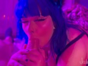 Two Kittens Share Cock & Candy - Halloween Party Threesome 13/16