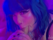 Two Kittens Share Cock & Candy - Halloween Party Threesome 6/16