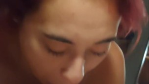 Daddy cums on my face