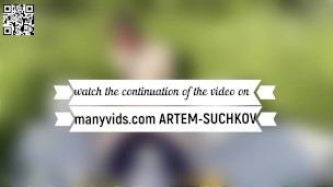 Walking and fucking my puppy in nature -ARTEM SUCHKOV