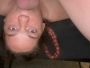 Pregnant wife throat fucked off bed & facial   5/16