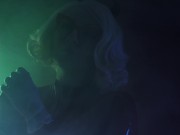 ASMR vinyl nitrile nurse doctor MEDICAL GLOVES FETISH Arya Grander in latex rubber Halloween costume 12/16