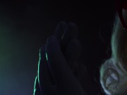 ASMR vinyl nitrile nurse doctor MEDICAL GLOVES FETISH Arya Grander in latex rubber Halloween costume 2/16
