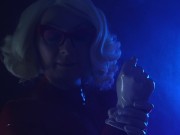 ASMR vinyl nitrile nurse doctor MEDICAL GLOVES FETISH Arya Grander in latex rubber Halloween costume 7/16