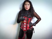 DominaFire and Salome Salvi Playing with Tied up Slave 15/16