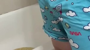 Slow motion soft dad cock