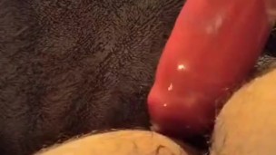 Bad dragon knot stretching my ass