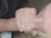 Blow job with her in my T -Shirt. I told her to spit it on me! 12/16