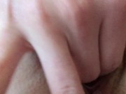 Rubbing & fingering closeup masturbation cunt wet orgasm