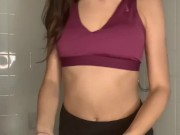 Petite Amateur Girl Wet Soapy Naked Twerk Shower Masturbation 1/16