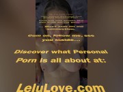 Babe wears fishnet bodysuit during POV blowjob, ends in big cumshot facial in full makeup and red lipstick - Lelu Love 16/16