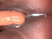 MY WET SLUTTY PUSSY LOVES CREAMING ON BIG DILDO 💦💧 13/16