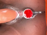 MY WET SLUTTY PUSSY LOVES CREAMING ON BIG DILDO 💦💧 5/16