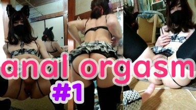 【えろコス女装】ピストンマシンでアナル調教　prat1 anal japanese machine crossdress