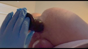 ASMR DILDO SOLO 🔊 ANAL GAPE TRAINING 🔊 GUSHING SOUNDS