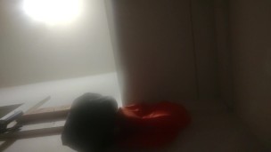 Straight guy rides dildo