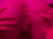 Brunette college slut spreading tight pink holes 14/16