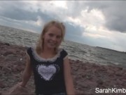 Sarah show pussy at beach 3/16