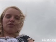 Sarah show pussy at beach 4/16