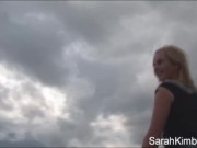 Sarah show pussy at beach 8/16