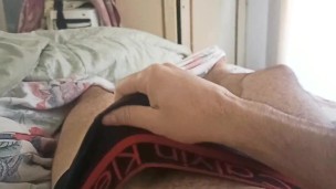 I love to masturbate in the morning with my tasty cock and have a great cumshot in my boxers