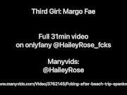 Caught Max Fills jerking off to my friends in the shower- Margo Fae and Hailey Rose Threesome 14/16