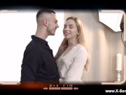 X-Sensual - Lissa Bon - She sucks their cocks both gently and passionately and gets double-teamed in her all fuckable holes 1/16