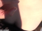 Risky public sex in mountains hiking adventures and cumshot on ass 14/16