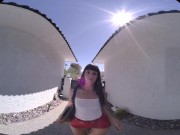 Skinny tattooed hottie rides your hard dick in virtual reality 2/16