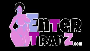 Horny jock loses his trans virginity