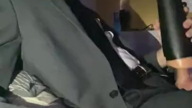 Smoking and Fleshlight Fucking in Suit (PART 1)