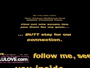 Cam babe warming up edging vibrator masturbating b4 live cock sucking & riding to doggystyle cumshot - Lelu Love 1/16