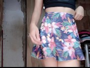 Brasileira rabuda Experimentando mini saias e rebolando/plug anal🍑🔥/funk 16/16