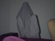 👻Fantasma real aparece en mi cuarto😱 y me folla, zombie culona Halloween 2/16