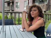 BJRAW Cute brunette Naudi Nala takes this big dick deep into her throat 3/16