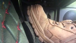 WORN OUT SAFETY BOOTS - PEDAL PUMPER
