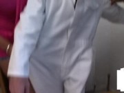 Smallcock dude jerked by MILF and ebony 1/16