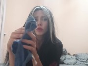 БОСЫЕ НОЖКИ & ТРУСИКИ НА ЛИЦО, JOI ФЕМДОМ НА РУССКОМ. ЭВЕЛИНА РОУЗ - Screenshot 13 of 16 - Dirty Talk