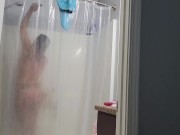Caught girlfriend in shower. 