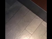 johnholmesjunior whipping out huge soft cock in public open urinal in vancouver mens bathroom